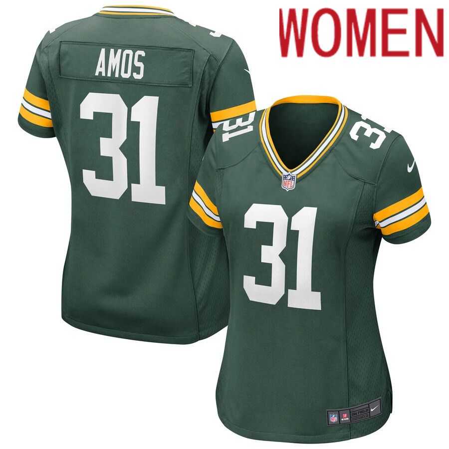 Women Green Bay Packers 31 Adrian Amos Nike Green Game NFL Jersey